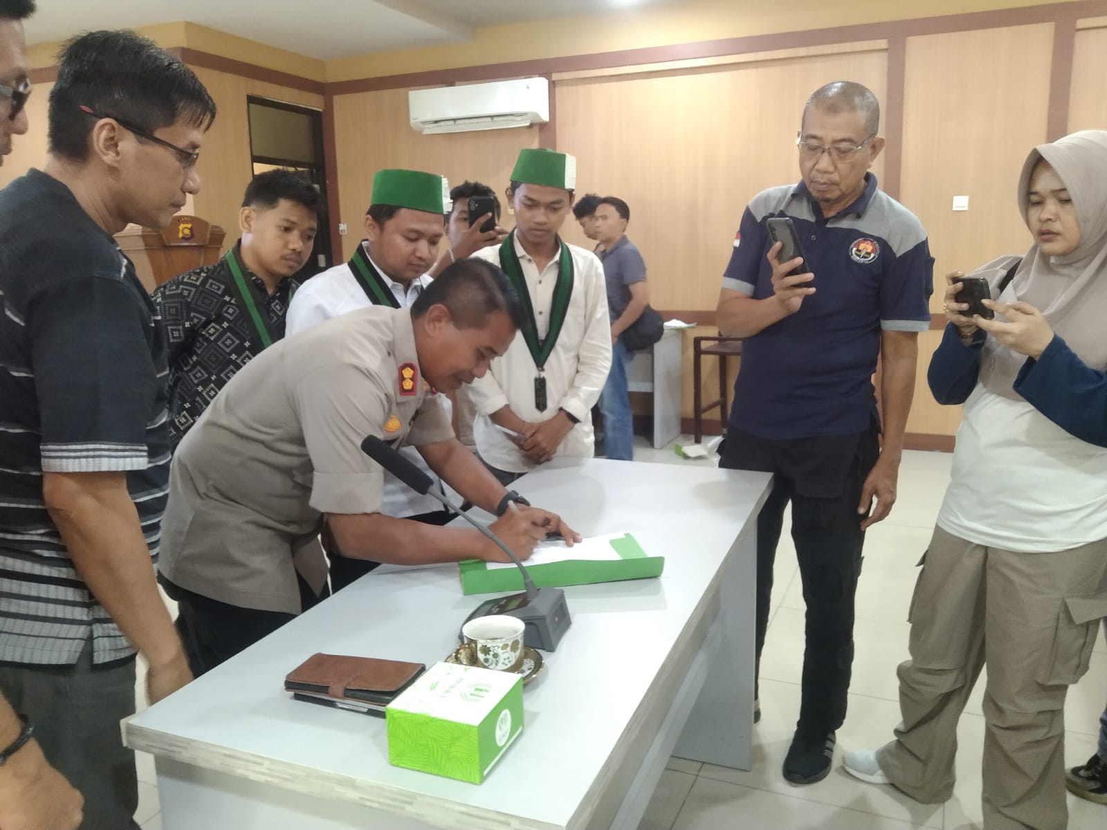 Audiensi Polres Bungo dengan Aktivis HMI
